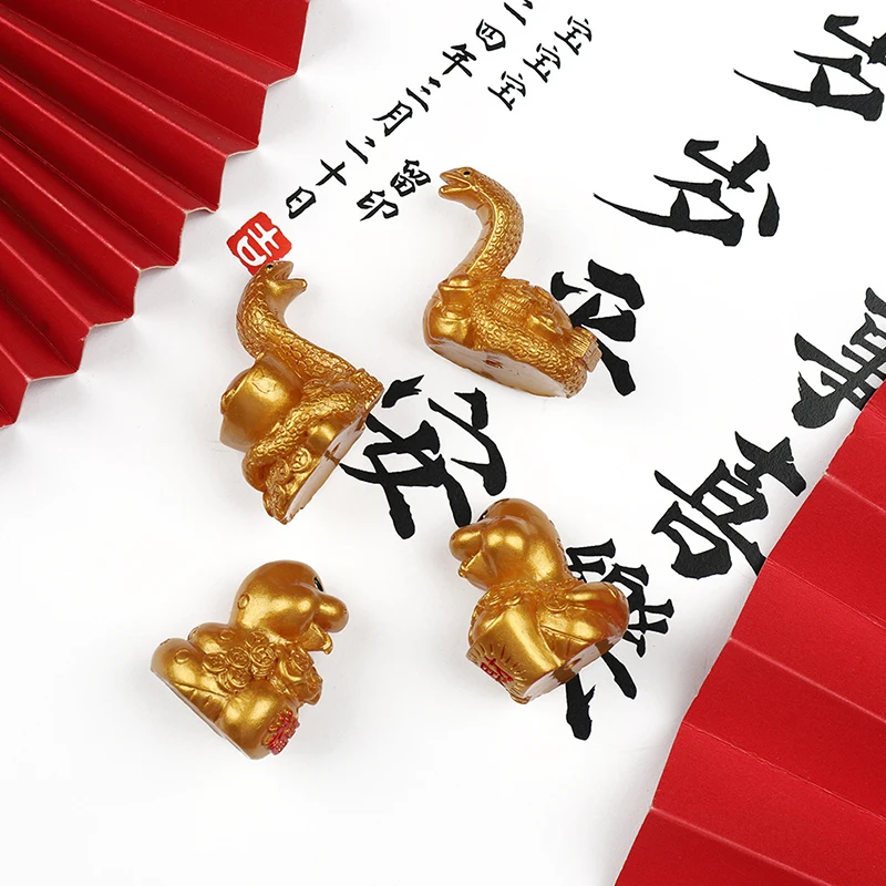 Cute Cartoon Resin Snake Desktop Ornaments Chinese Zodiac Snake Attracting Wealth Bring Good Luck Home Feng Shui Decoration