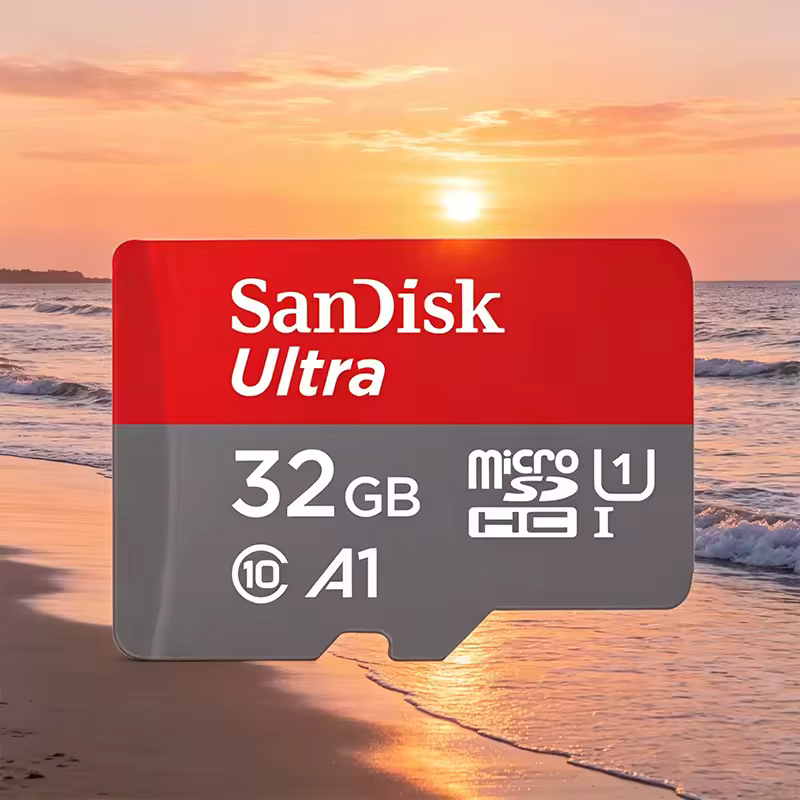 כרטיס זיכרון SanDisk Ultra Micro tf sd בנפחים של 128GB, 32GB, 64GB, 256GB, כרטיס SD/TF, כרטיס זיכרון פלאש, 32, 64, 128 ג'יגה-בייט, miniSD לטלפון