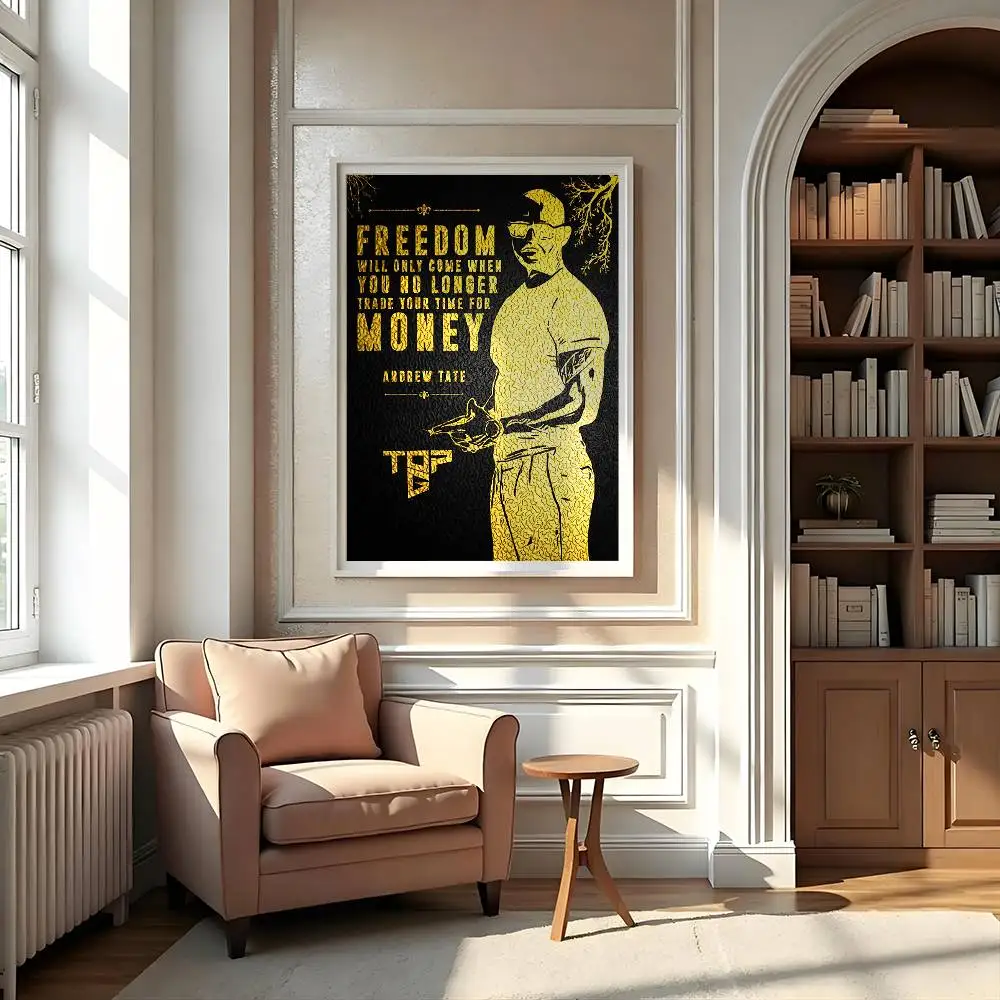 أندرو تيت تحفيزية يقتبس ملصق معرض يطبع ذاتية اللصق ديكور المنزل الديكور صور مطبوعة للحوائط ملصق غرفة المعيشة