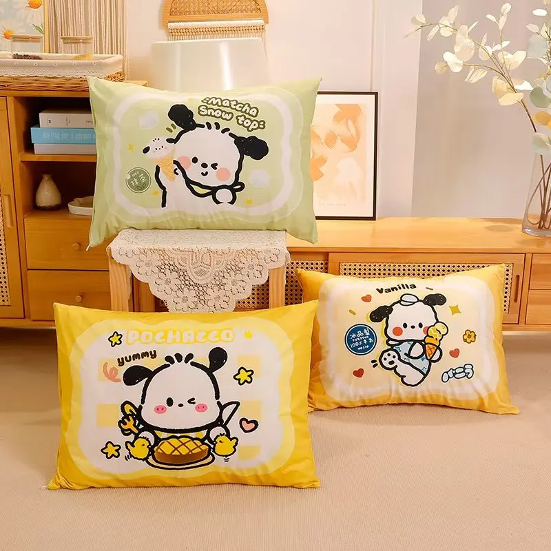 Kawaii pochacco Kissen bezug niedlichen japanischen Stil doppelseitig bedruckten Muster Kissen bezug Schlaf kissen Wohnkultur Weihnachts geschenke