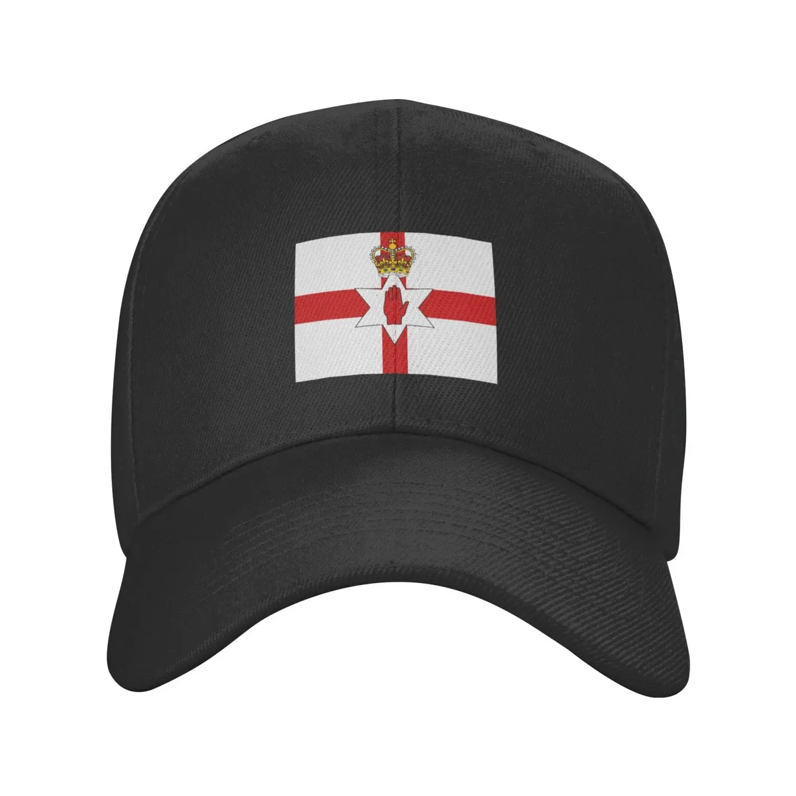 Flag Map of Northern Ireland Baseball Cap for Men Women Classic Adjustable Golf Dad Hat Black