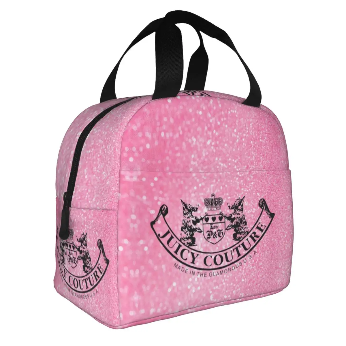 Hot-Sale-Like-Juicy-Couture Insulated Lunch Bags Thermal Bag Lunch Container Leakproof Tote Lunch Box Food Storage Bags