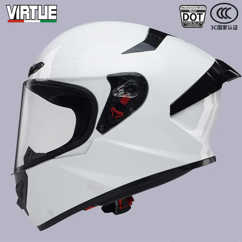 

Virtue DOT Certified Motorcycle Helmet Unisex Full-Face Large Rear Wing Cascos Para Motos