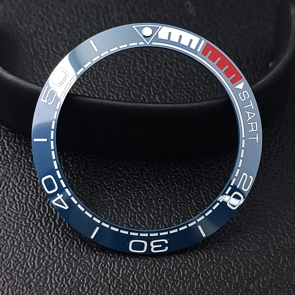 41.5mm Sloping Watch Ring Ceramic Bezel Insert Ring for 43mm Case Watch Accessories Inner diameter 32.7mm Watch Bezel Inserts