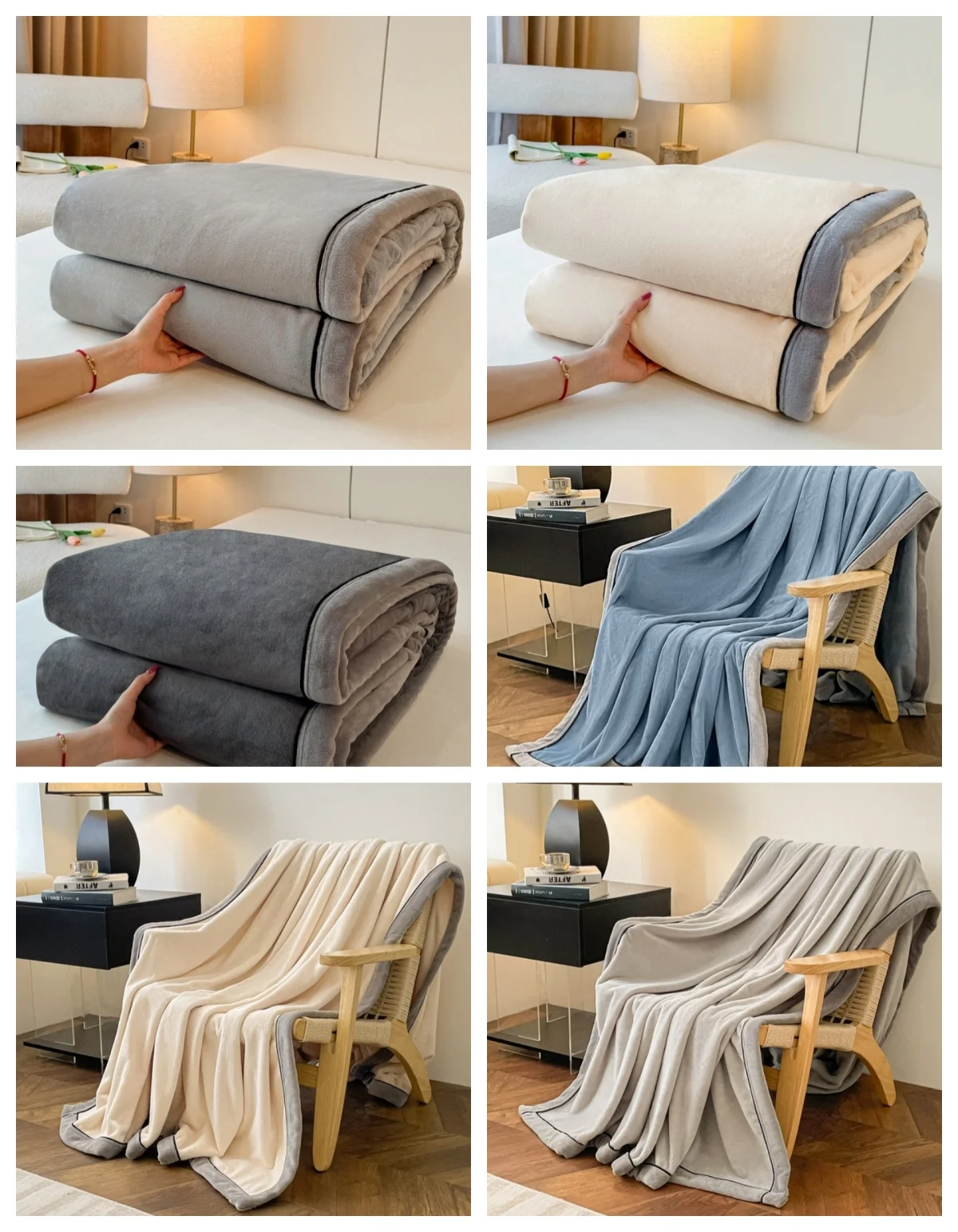 طبقة مزدوجة بلون الحليب المخملية بطانية الخريف الشتاء رشاقته الدافئة بطانية قطيفة ل أريكة تتحول لسرير غطاء سرير سميكة انخفاض الشحن