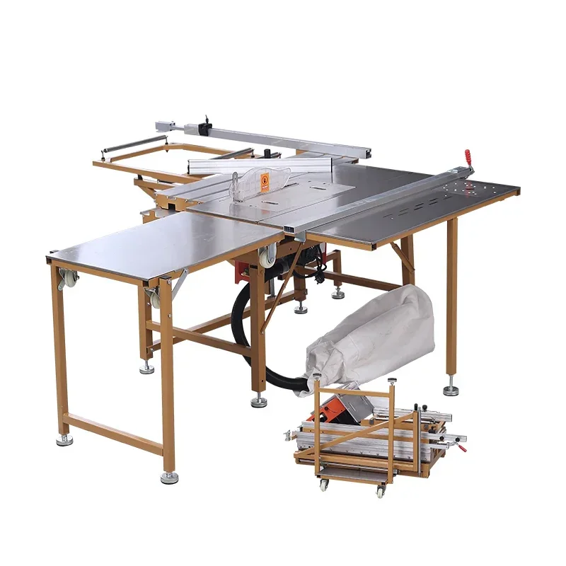 Multifunctional Folding Woodworking Portable mini sliding table panel saw 45-90 degrees powerful Cutting machine