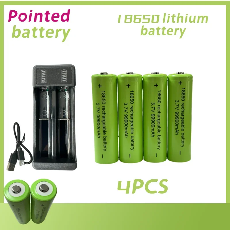 

2024 Free delivery of 100% original rechargeable 18650 battery 3.7V 3500mAh 25A discharge 99900mAh +Pointed