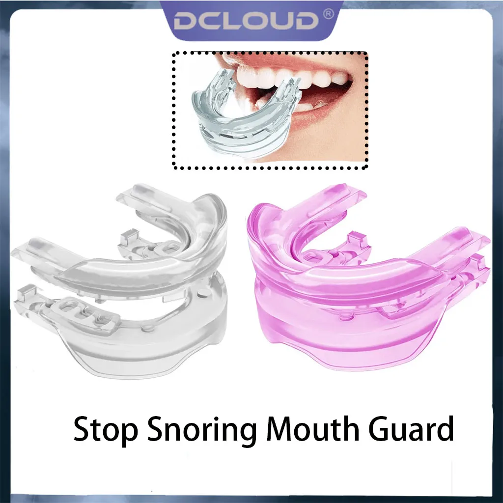 1Set Stop Snoring Mouth Guard Anti Snore Adjustable Custom Mold Mouthpiece Sleep Aid Prevent Snore