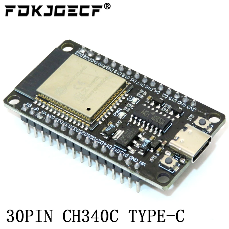 ESP32 Development Board TYPE-C USB CH340C WiFi+Bluetooth Ultra-Low Power Dual Core ESP32-DevKitC-32 ESP-WROOM-32 Expansion Board