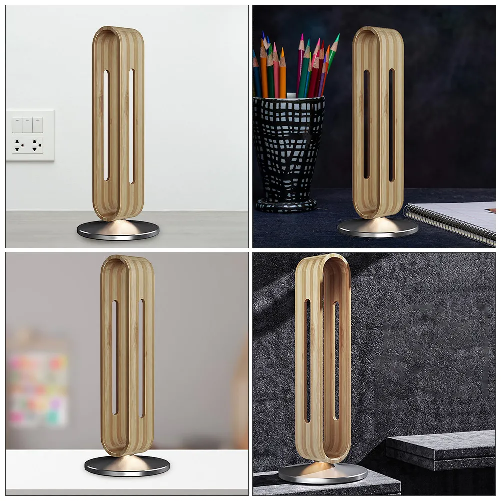 Desk Headset Stand For Gaming Desk Gamers Ergonomic Bamboo Display Headphone Over Ear Models Featuring Uniform - view 2