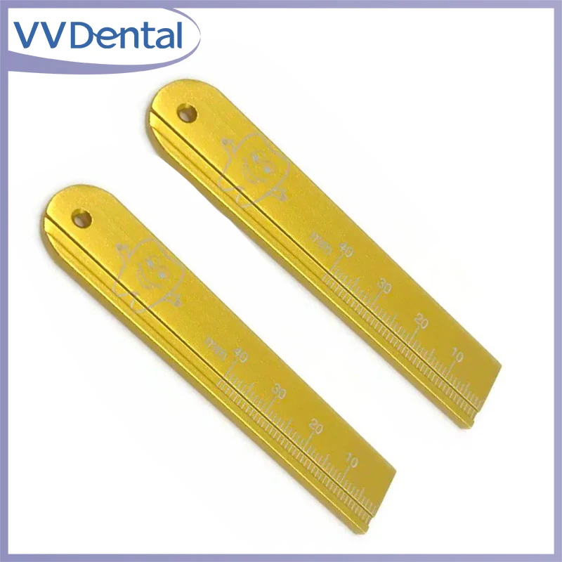 

VVDental Dental Measuring Tool 1Pc Endo Rulers Dental Span Measure Scale Aluminium Endodontic Finger Rulers