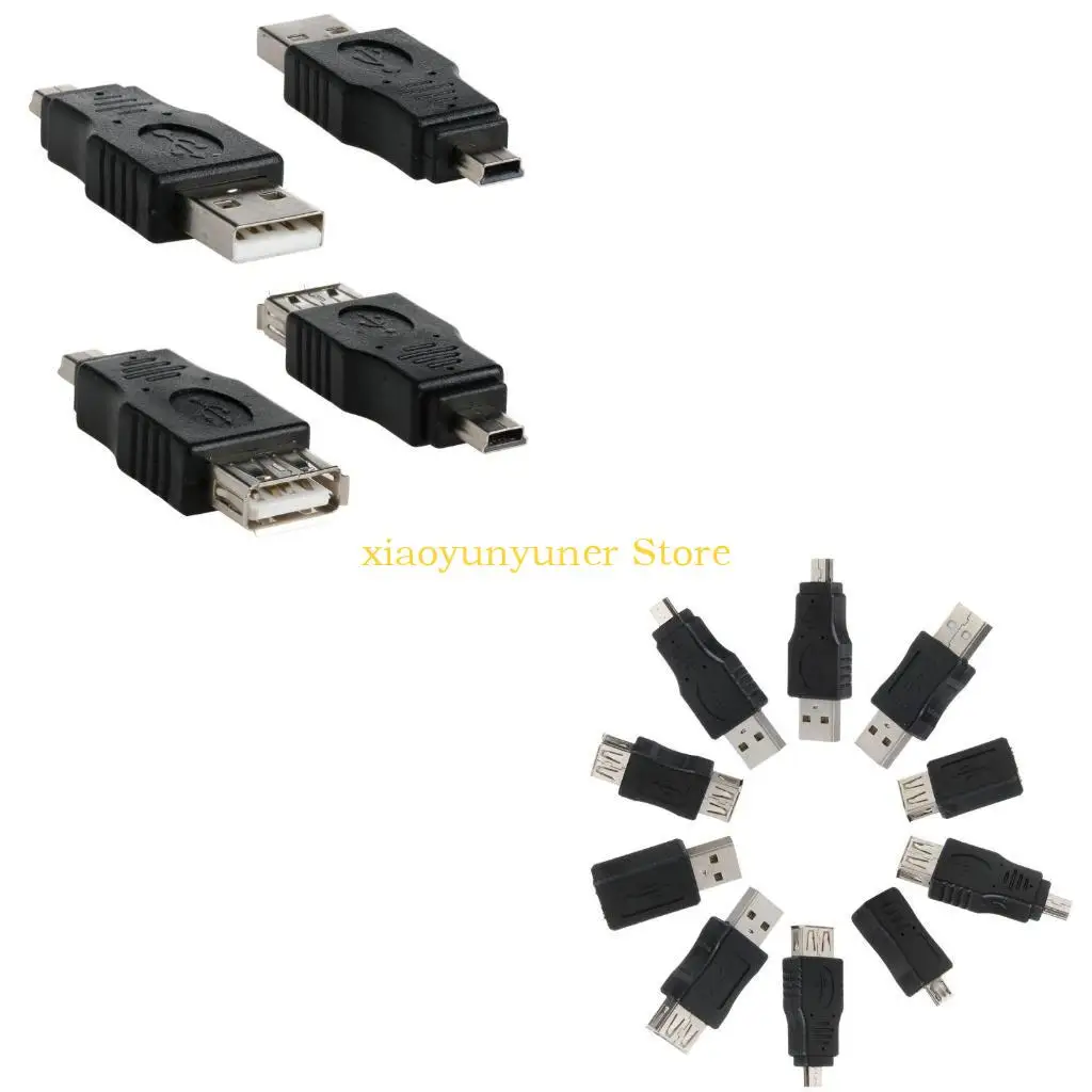 P9JB 10 Pieces Universal OTG Adapter Plug 5 Pin F/for M Mini Changer Converter Durabl