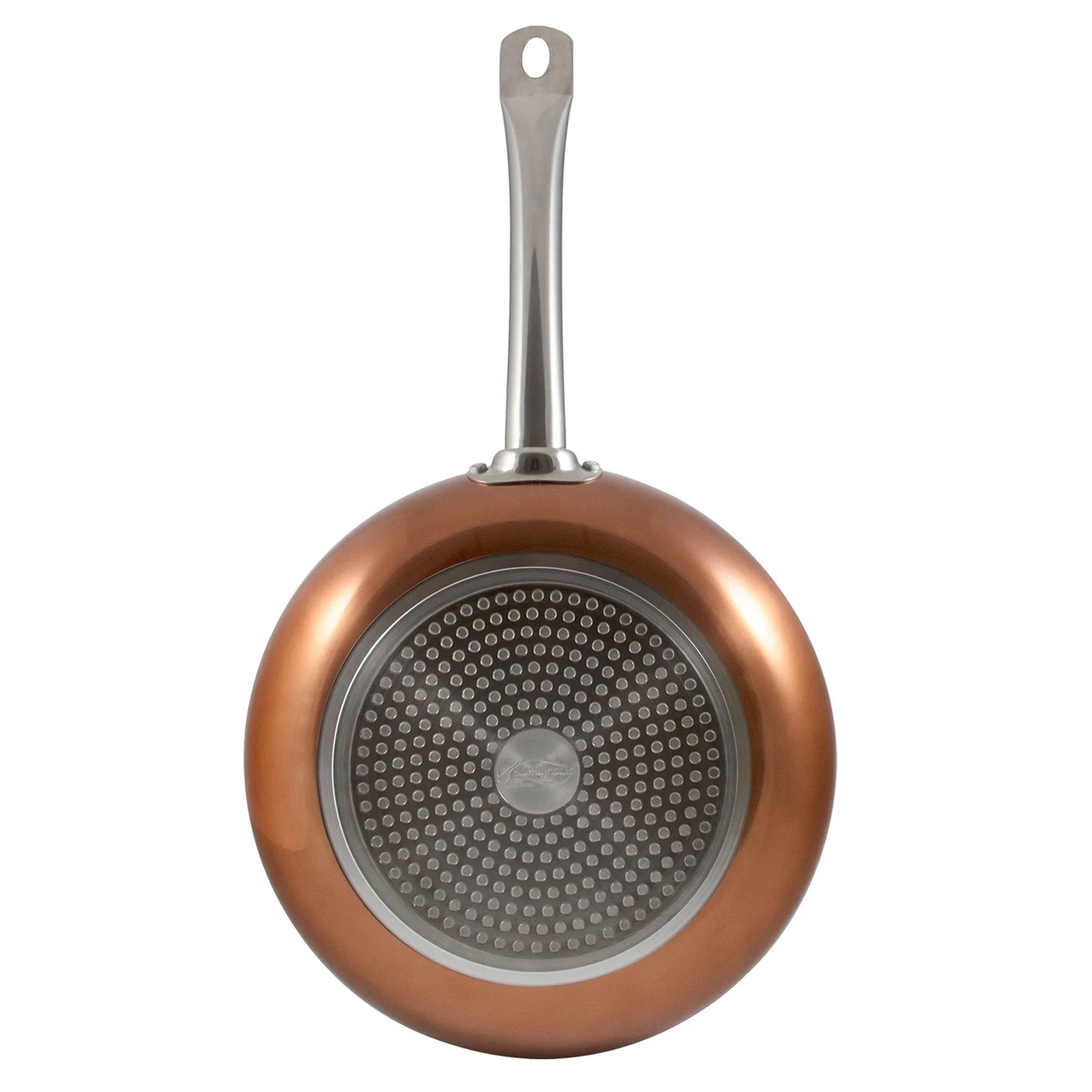 مجموعة مقالي ألومنيوم مضغوطة مكونة من 3 قطع من أوبتيموم بلس مع طلاء غير لاصق (20 24 28 سم) من الرخام الرمادي كوانيوم #6