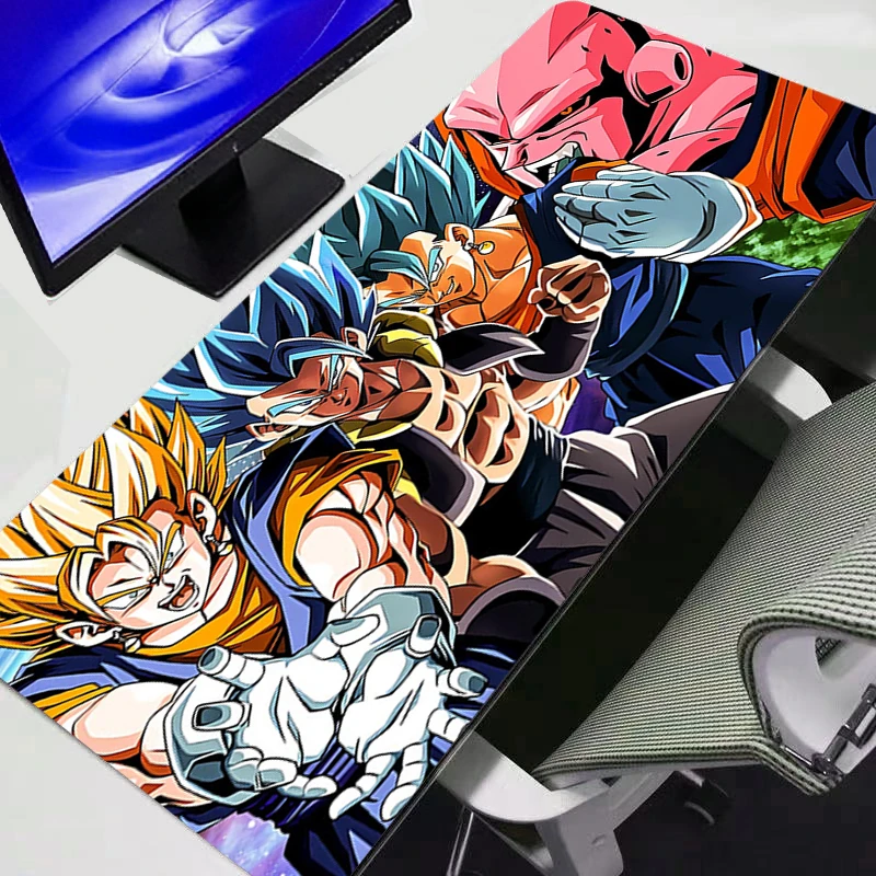 

Коврик для мыши Dragon Ball Z DBZ, увеличенный размер XXL 900x400, для скоростной работы с мини-ПК, компьютерной клавиатурой, настольный коврик, игровые аксессуары, коврик для мыши