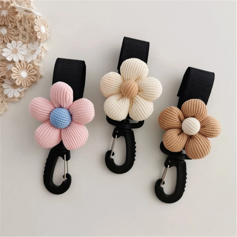 Baby Stroller Hook Hanger Lovely Flower Toddlers Cart Organiser Bag Storage Rack