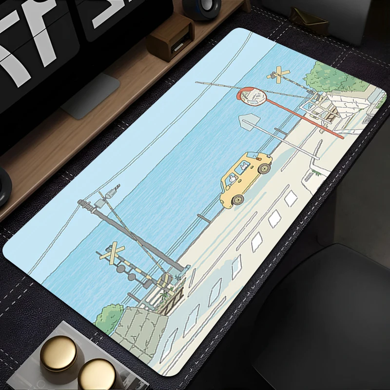 

Gaming Mouse Pad Anime Gamer Keyboard Pad Desk Fresh and simple Mouse Mat Speed Rubber Cartoon Motbook Computer PC Mousepad