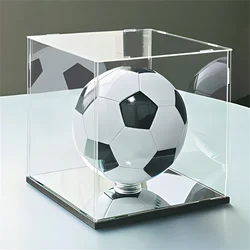 1pcs acrylic high transparent dust-proof box, basketball, football, rugby, golf ball display box