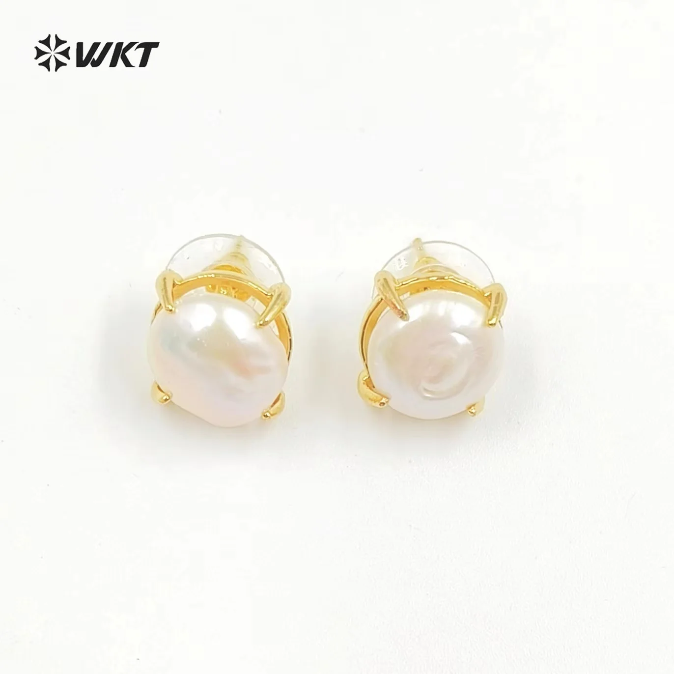 WT-MPE079   WKT 2022 Freshwater pearl Earrings fashion gift women party NEW Earrings For lady INS CLASSIC pearl jewelry
