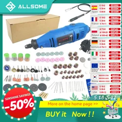 ALLSOM 180W Electric Dremel Engraving Mini Drill polishing machine Variable Speed Rotary Tool with 148pcs accessories HT2831