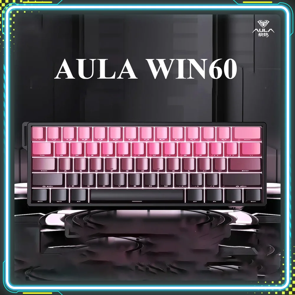 

Promotional Products AULA Win60HE Pro Magnetic Switch Gaming Keyboard RGB Hot-Swap Wired Custom Mechanical Keyboard Esports Gift