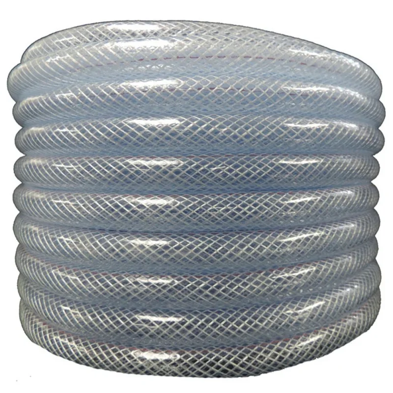 5/8 ID x 3/4 OD x 100' - Flexible Non Toxic Clear High Pressure, Reinforced, PVC Braided Vinyl Tubing