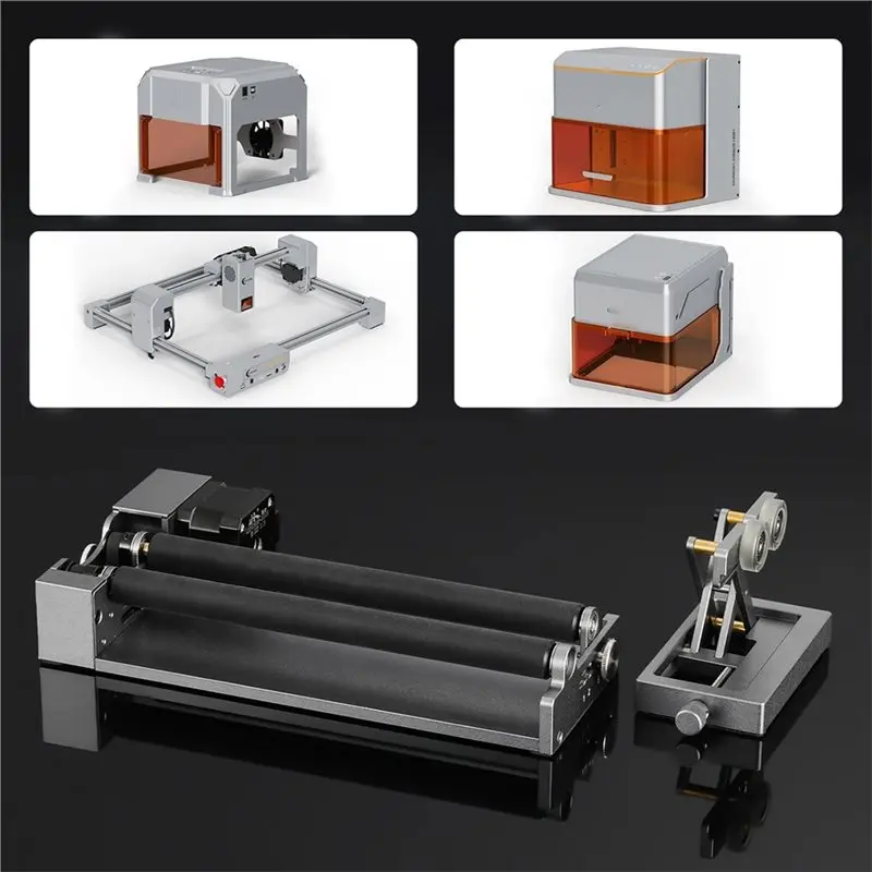 A93G Y-Axis 360 Degree Rotation For Cylindrical Object Rotary Roller With Bracket, For Cups, For Engraver And Cutter