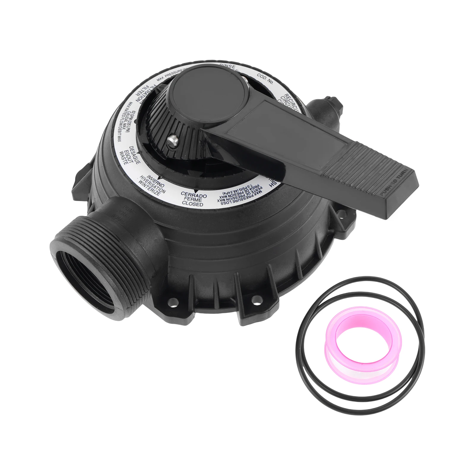 1PC Cover Assembly With O-Ring Gasket #77704-0104 For Spa Valve WC112-148A WC112-147 Quick Installation Durable Leak Prevention