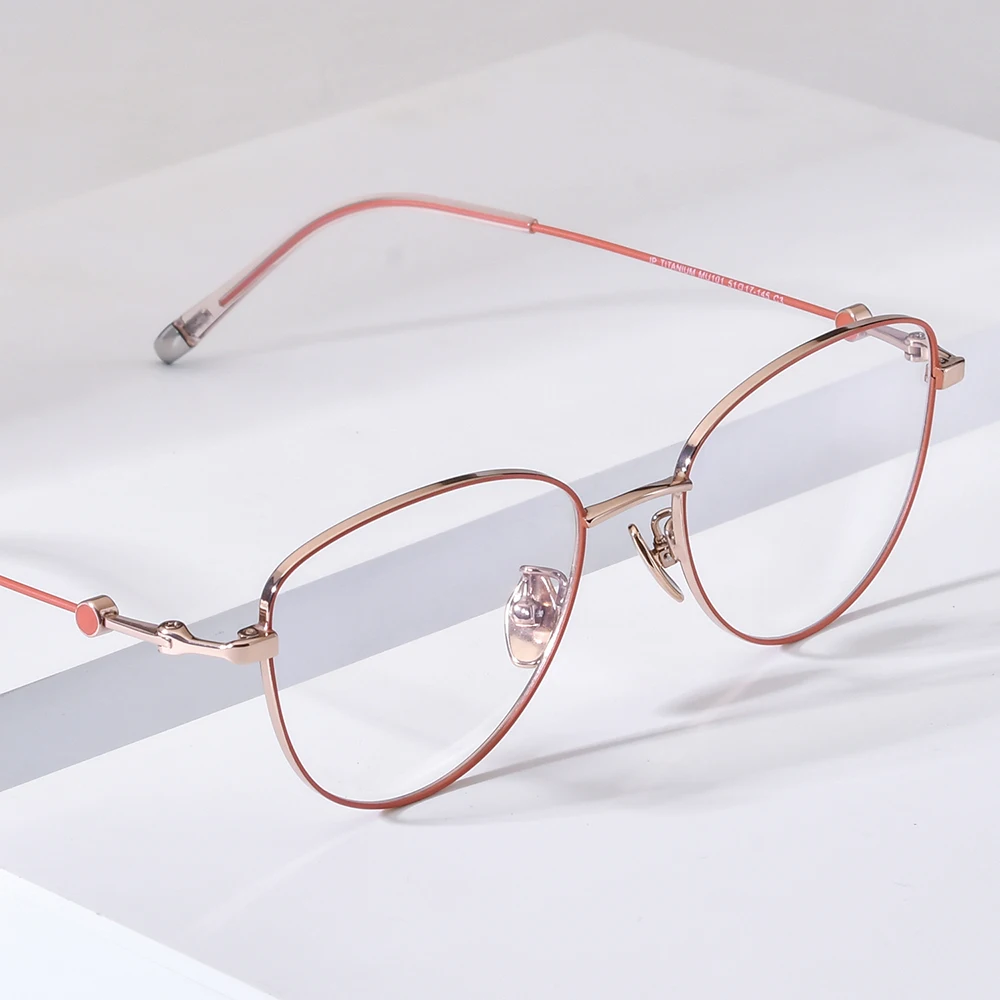 NIANZHEN Pure Titanium Eyeglasses Frame Men 2025 New Cat Eye Brand Design Glasses Ultralight-Weight Retro Eyewear Spectacles 101
