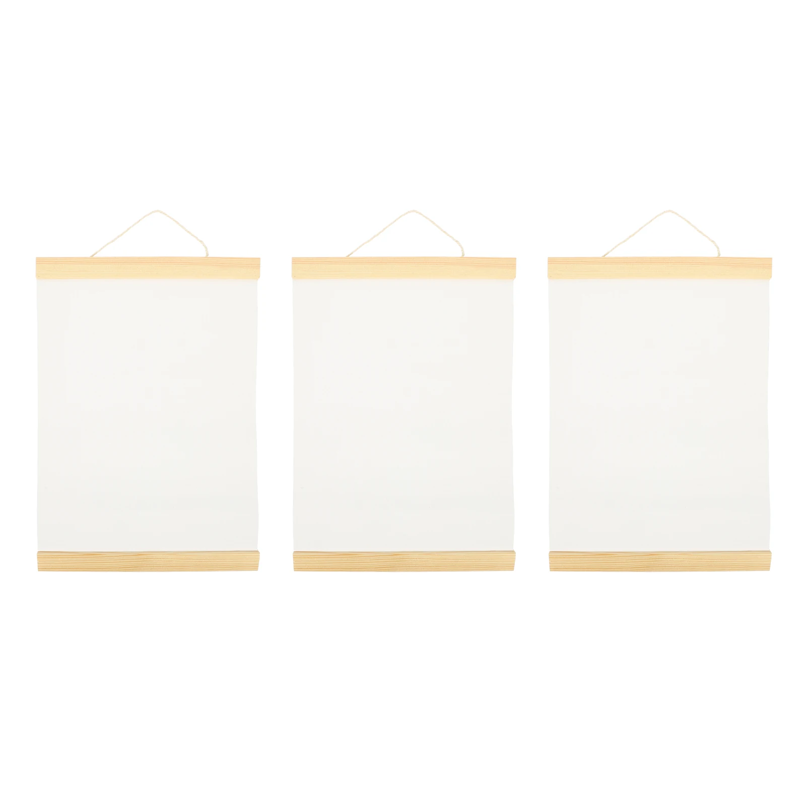 

3pcs Blank Painting Canvas for DIY High Grade Wooden Frame Kids Office Gallery Wall Accessories