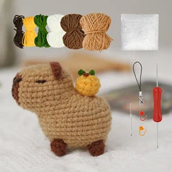 Capybara crochet Kit, Christmas Gift, Crochet kit for Beginners, Easy crochet yarn, Crochet Kit for craft lovers