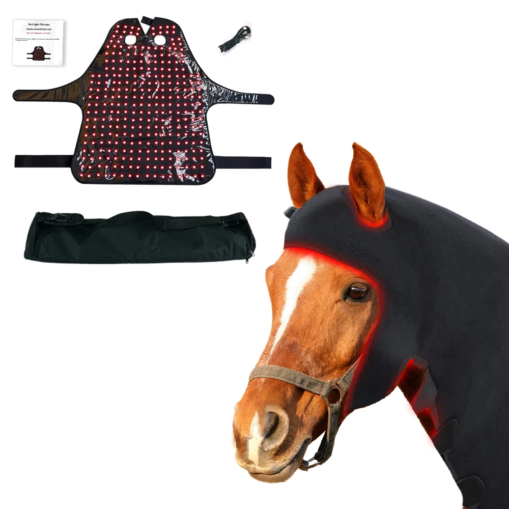 

Built-In Battery Infrared Red LED Grow Light Therapy for Horse Leg Hoof Head 660nm 850nm Horse Care Product