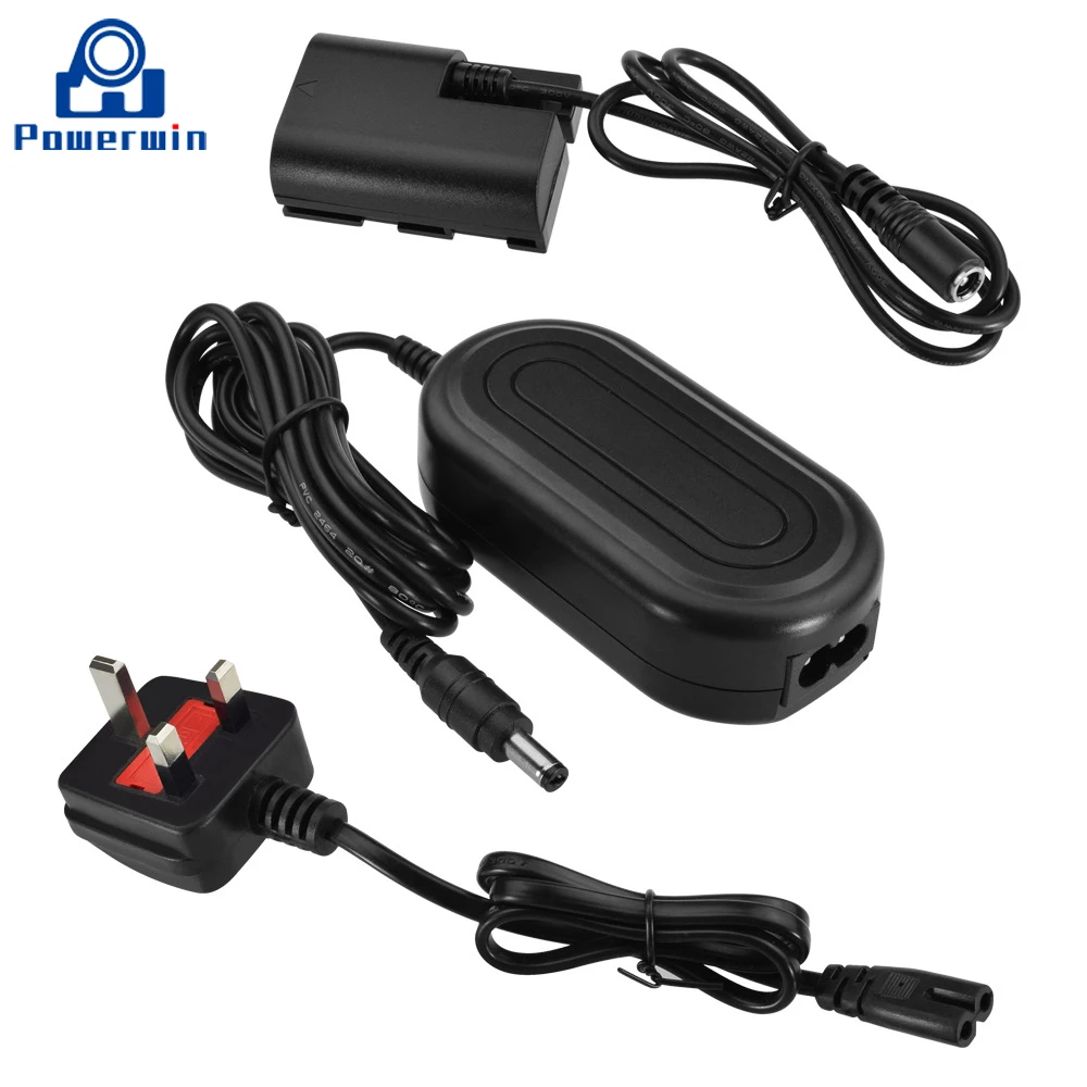 Powerwin ACKE6 ACK-E6 ACK E6 풀 디코딩 전원 공급 장치 카메라 어댑터 더미 배터리, EOS 5D Mark IV 5D4 5D3 5D2 90D 80D 70D 용