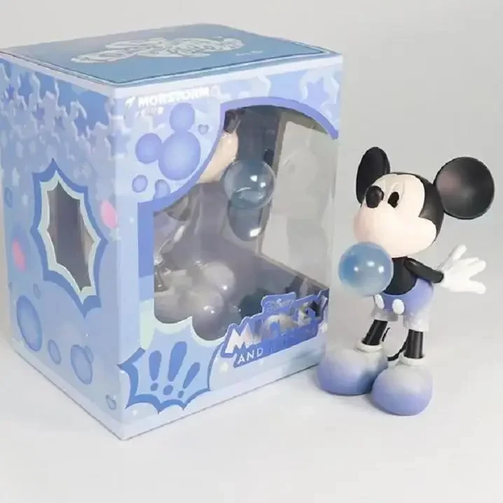 Disney Mickey Minnie Bubble Blowing Animation Figure Model Doll Limited Edition Doll Home Decoration  Birthday Christmas Gift