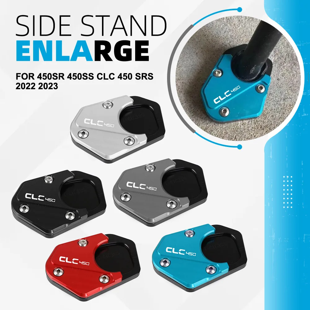 

2024 2025 450NK Motorcycle Side Stand Enlarger FOR CFMOTO 450SR 450SS CLC 450 SRS 2022 2023 Side Sidestand Kickstand Foot Pads