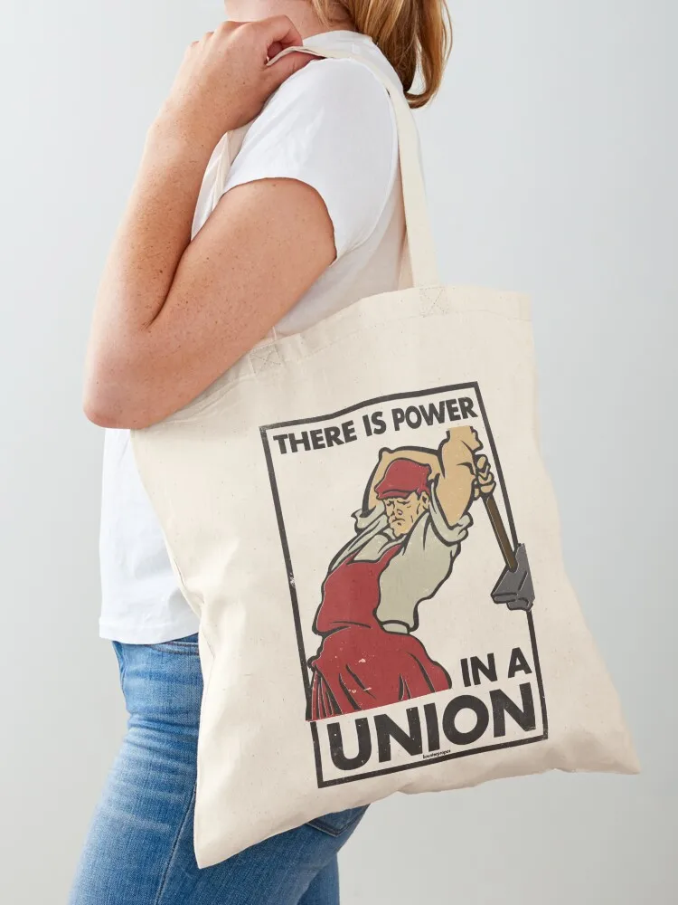 There Is Power in a Union (Vector Recreation) Tote Bag tote bag canvas reusable grocery bags shopping trolley bag