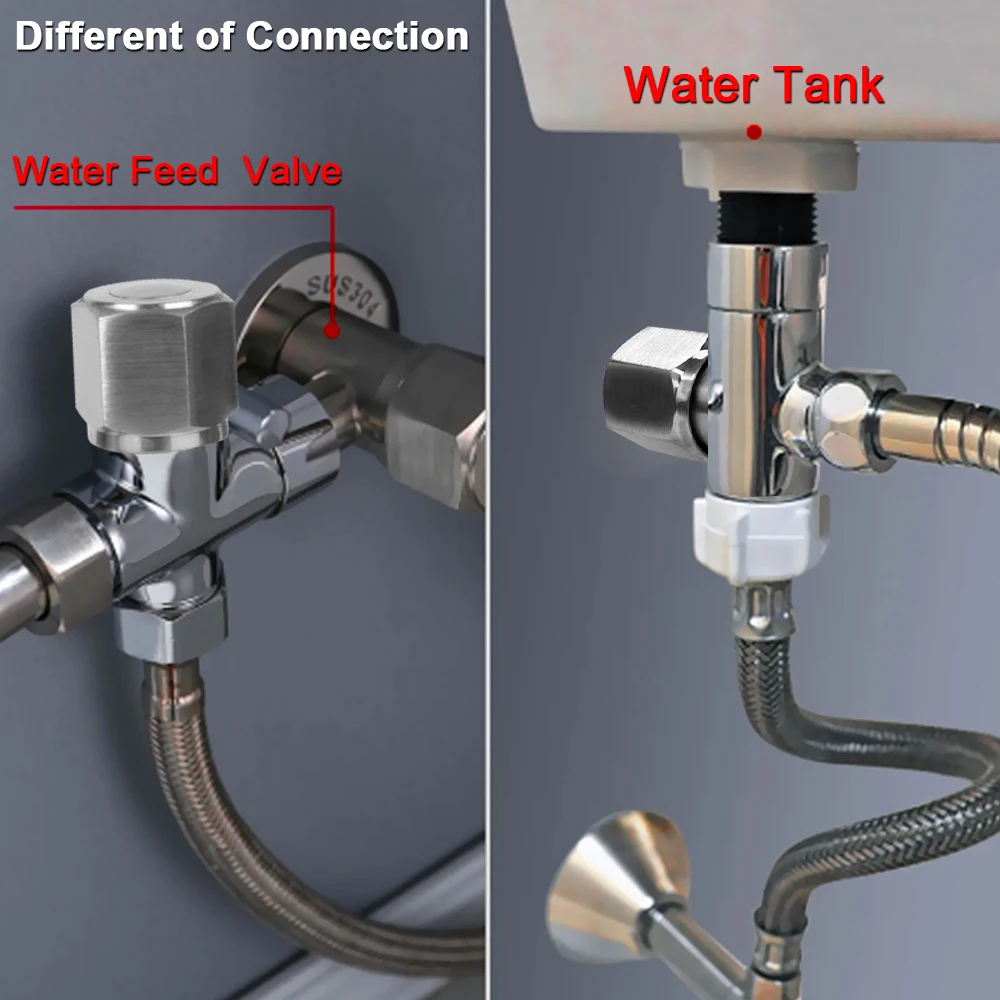 Handheld For Bathroom hand sprayer shower head Hand Bidet faucet self cleaning Bidet sprayer set For toilet Stainless Steel image 5