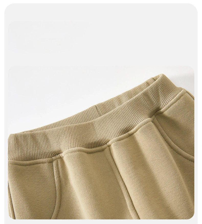 18M-5T autumn winter children kids boys girls fashon cartoon thick velvet snow wear warm stretch waist pants #4