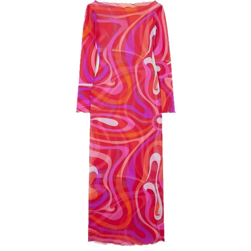 

Сексуальный летний женский полупрозрачный топ-накидка из полиэстера с принтом, с вырезом в форме буквы V, приталенный, для независимых продавцов, для отпуска