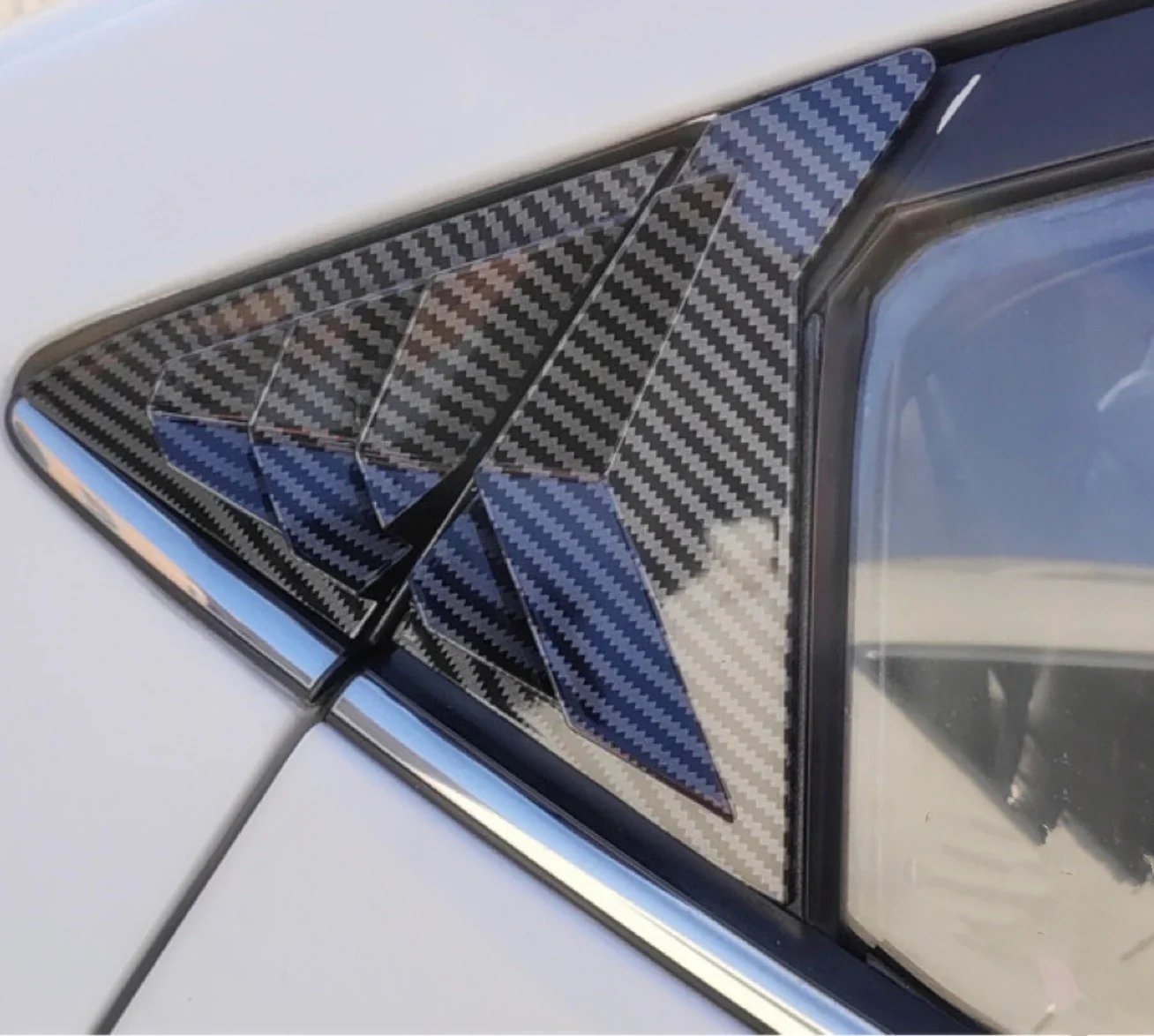 

Carbon Fiber Rear ABS Side Vent Window Scoop Louver Trim Cover Auto Accessories For Hyundai Elantra Avante Sedan 2011-2015