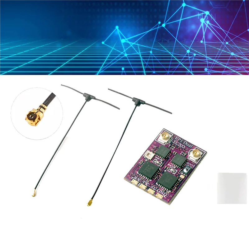 【اشتريها الآن!】3X لجهاز استقبال Happymodel EP1 DUAL TCXO ESP32 2.4Ghz 2400-2480Mhz CRSF ELRS Mini FPV Racing Drone Receiver EP1 DUA