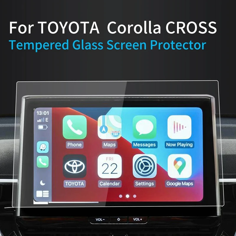 Car Accessories For Toyota Corolla Cross Screen Protector 2023 ConsoleTempered Glass Protective Film Navigator Protection