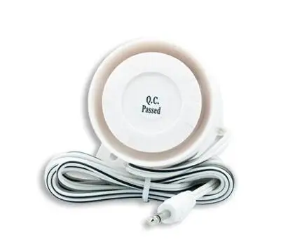 SmartYIBA Wired  Alarm Siren Mini Horn Siren For Alarm System Indoor White Siren Horn