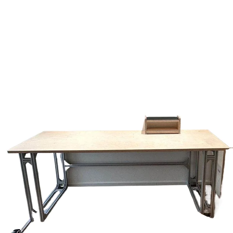 Cream Birch Bedroom Office Study Writing Desk Long Table Computer Workbench Removable and Installable