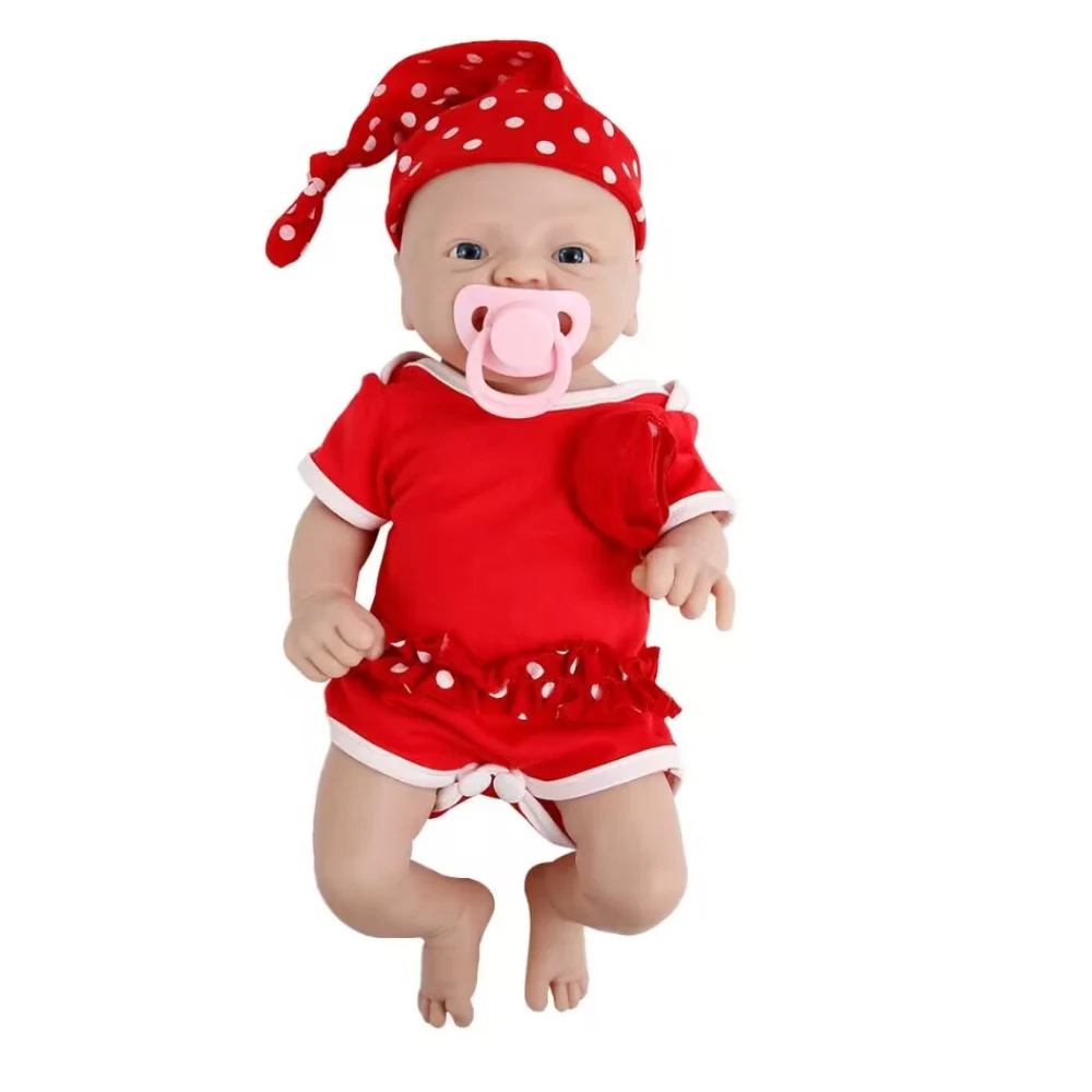 IVITA 14inch Unpainted Full Body Silicone Bebe Reborn Girl 