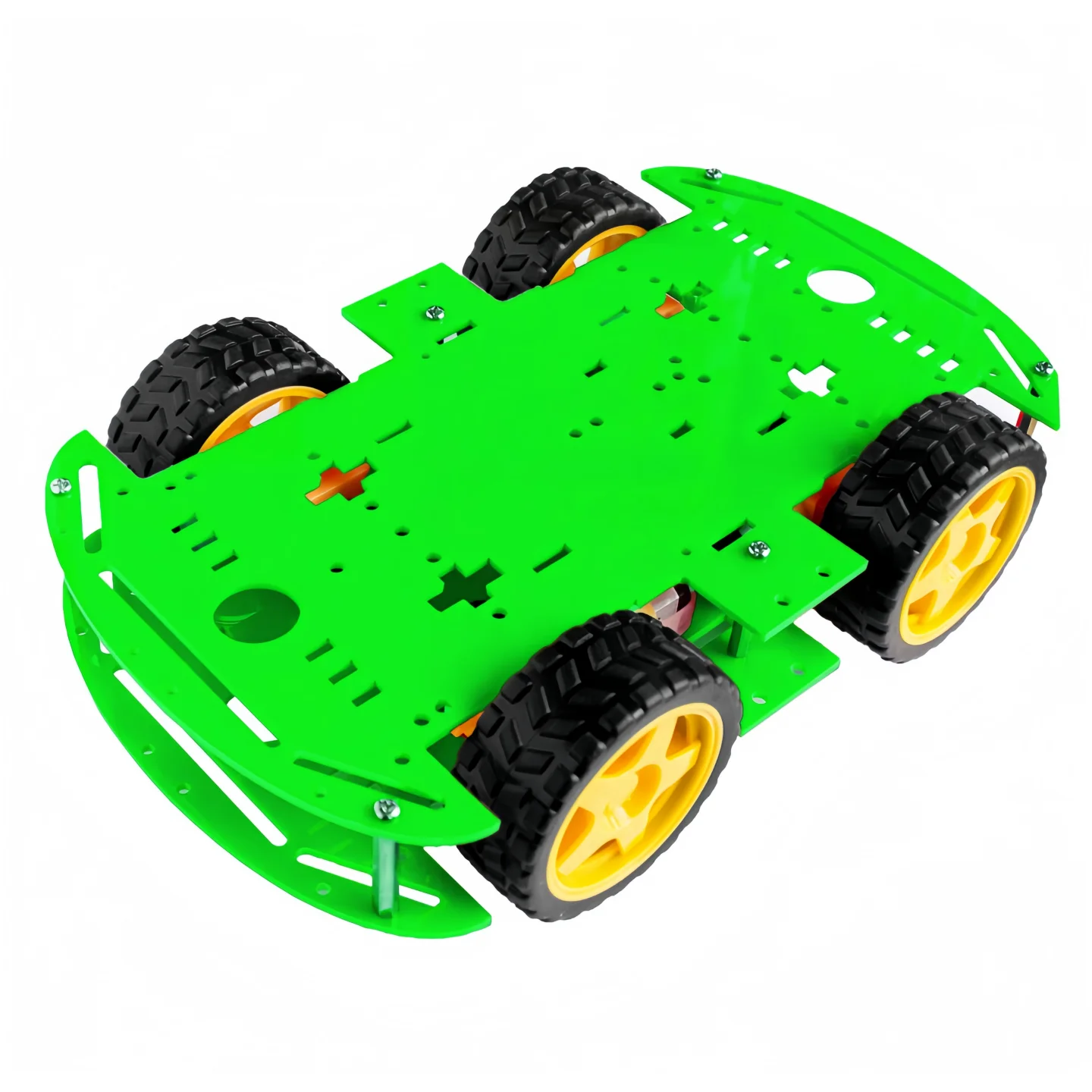 Smart car chassis / 4WD / 4-wheel drive with sufficient power / strong magnetic motor / with encoder / double-layer/single-layer