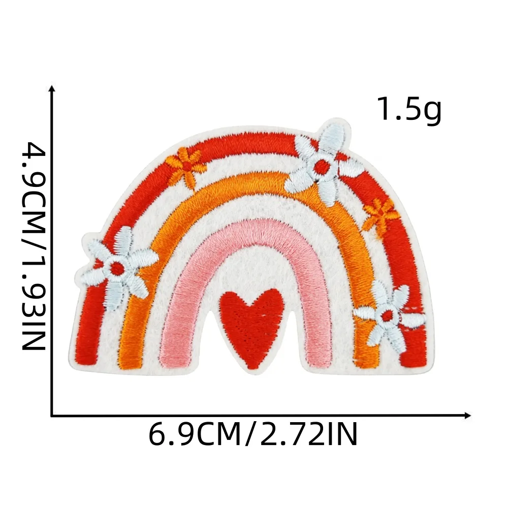 Sun Flower Bus Butterly Eye Emblem Clothing Accessories Badge Sticker Embroidered Embroidery Sticker Iron-on Patches