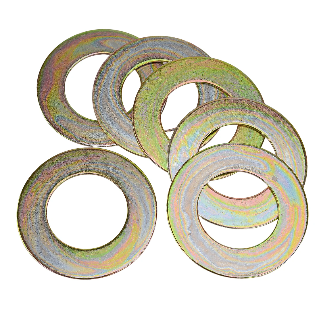 6Pcs 40mmx70mmx2mm Excavator Skid Steer Iron Bucket Pin Shim Gasket Fit for Cat Bobcat Komatsu Kubota Takeuchi Case