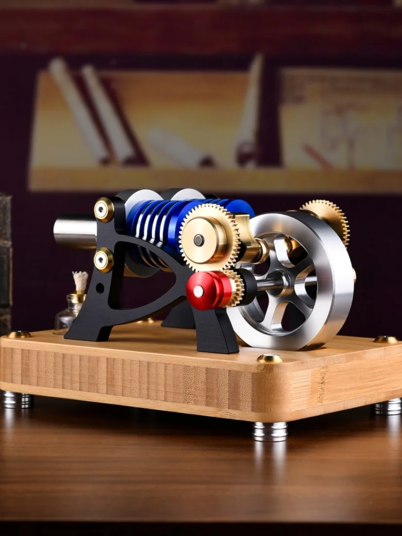 

Twin Cylinder Twin Piston Stirling Engine Science and Education Physics Experiment Model Toy - M20-W-01