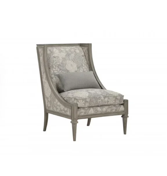 

Impression High Back Chair Original Jacquard Fabric American Retro Casual Single Sofa Chair