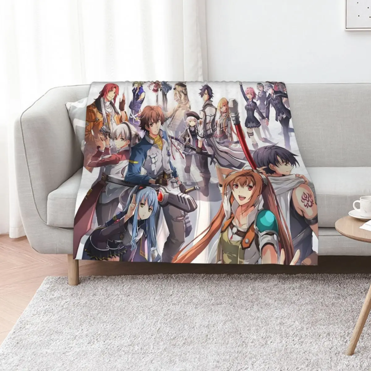 Main Characters - Kiseki Series - Legend of Heroes - Trails of Cold Steel Throw Blanket Cozy Warm Blanket for Bed Room Decor